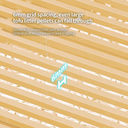 PAKEWAY Cat Ramp for Litter Box, Adjustable Elevated Cat Litter Box Step, for Automatic Litter Boxes & High - Entrance Litter Boxes - Ideal for Small & Elderly Cats