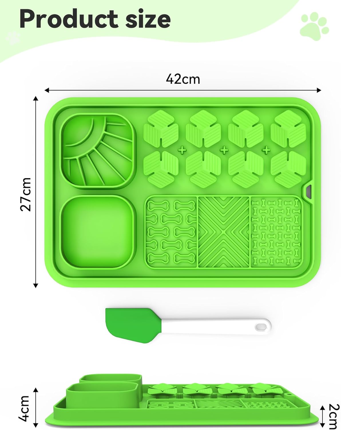 Lick Mat for Dogs，Slow Feeder Bowl for Dogs and Cats, Silicone Lick Mat & Snuffle Mat - Interactive Puzzle Feeder to Slow Eating and Keep Busy, Reduce Vomiting and Relieve Boredom