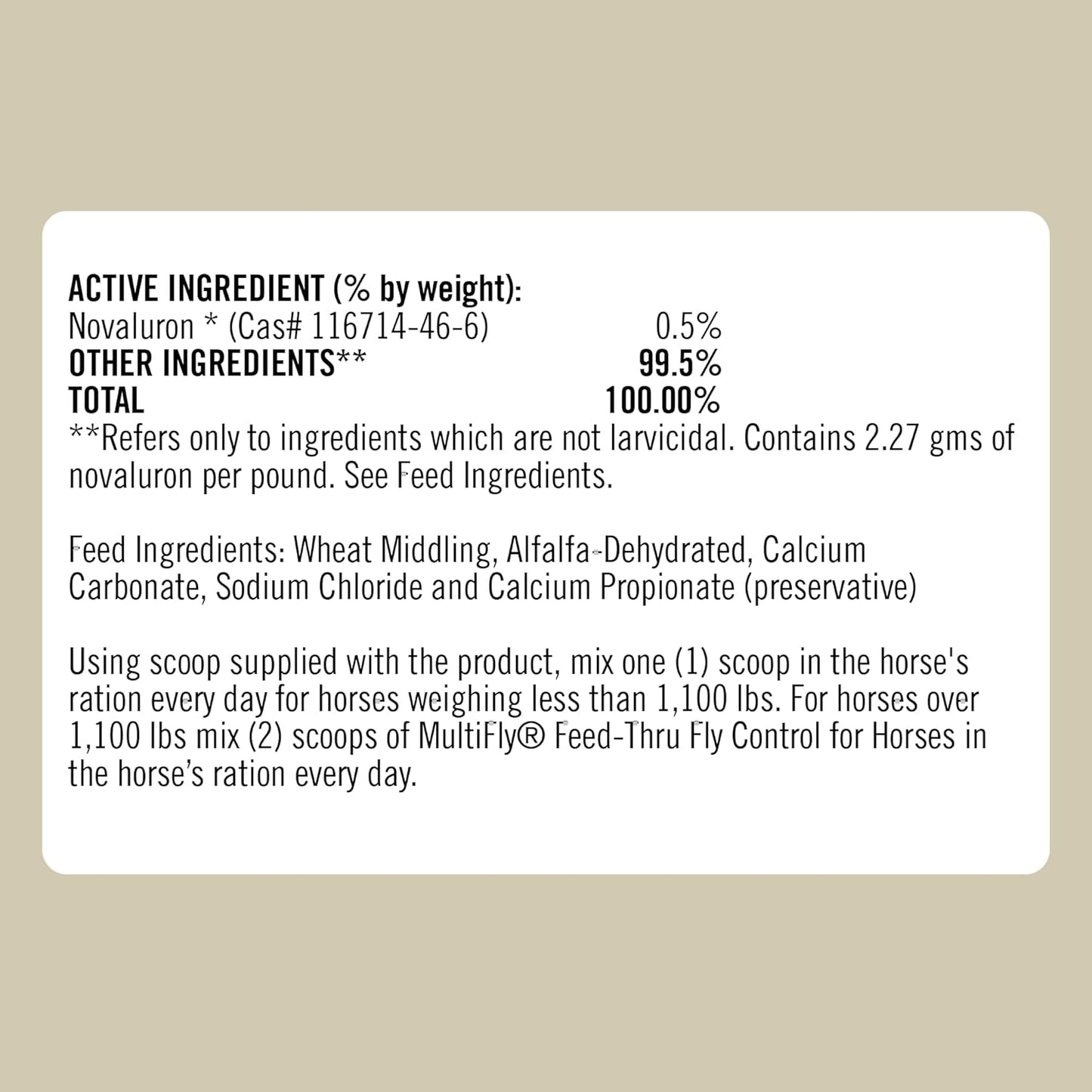 Formula 707 MultiFly Feed-Thru Fly Control Pellets for Horses - Palatable & Safe Fly Population Reduction (10 lb Bag - 182 Servings)