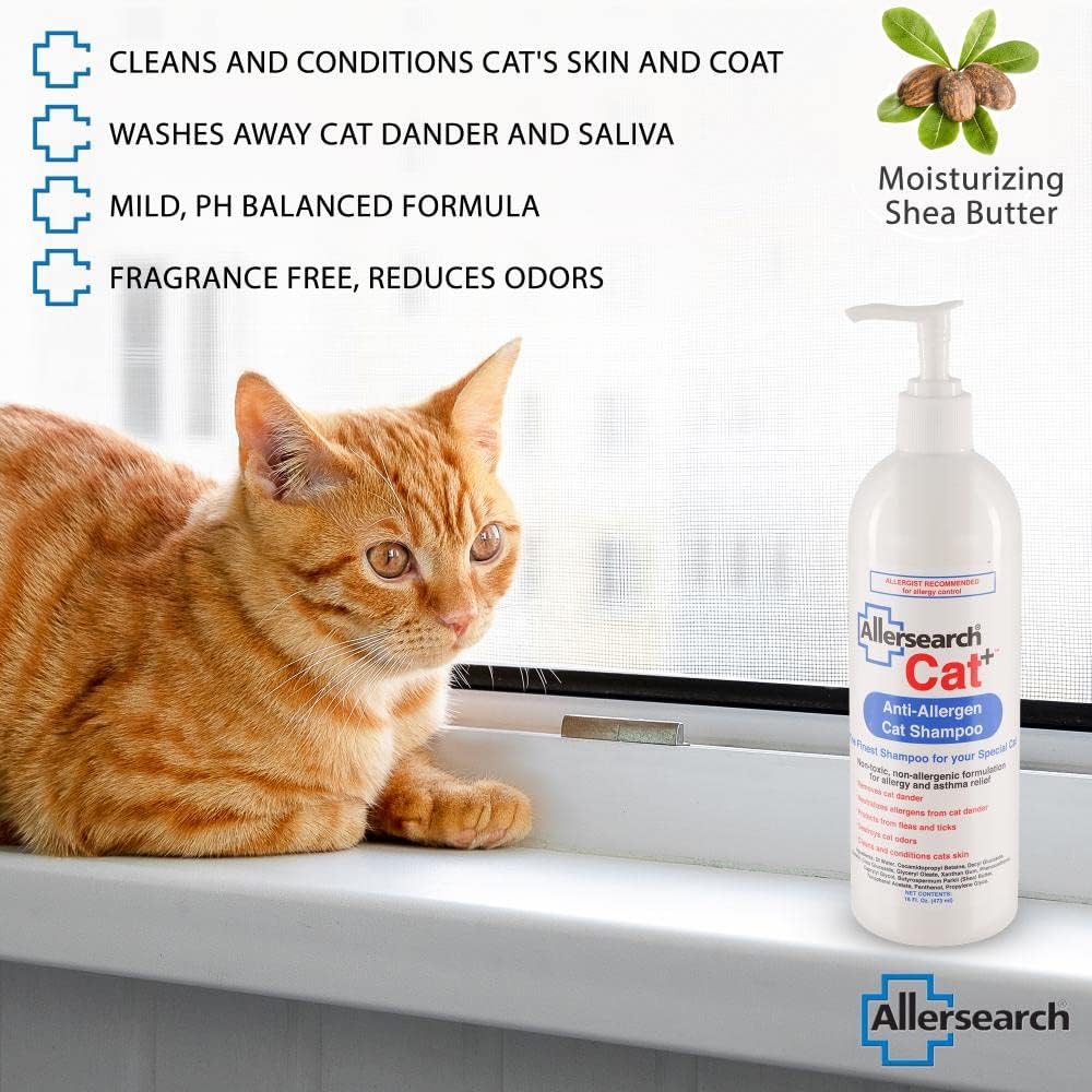 Allersearch Cat+ Anti-Allergen Cat Shampoo