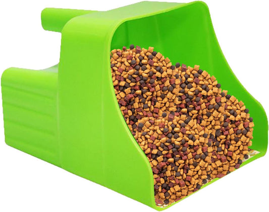 Feed Scoop - Pet Feeding Server, Ergonomic Non Slip Scoop, Sheep Cattle Horse Livestock Feeder, Poultry Backyard Gardening Farming, Yard Camping Feeding Tool, Farm Animal Food Accessory