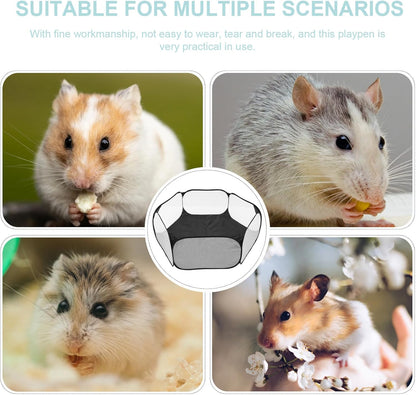 Gadpiparty Foldable Pet Playpen Hexagonal Polyester Mesh Tent Indoor Reusable Puppy Cat Small Animal Enclosure for Home Use