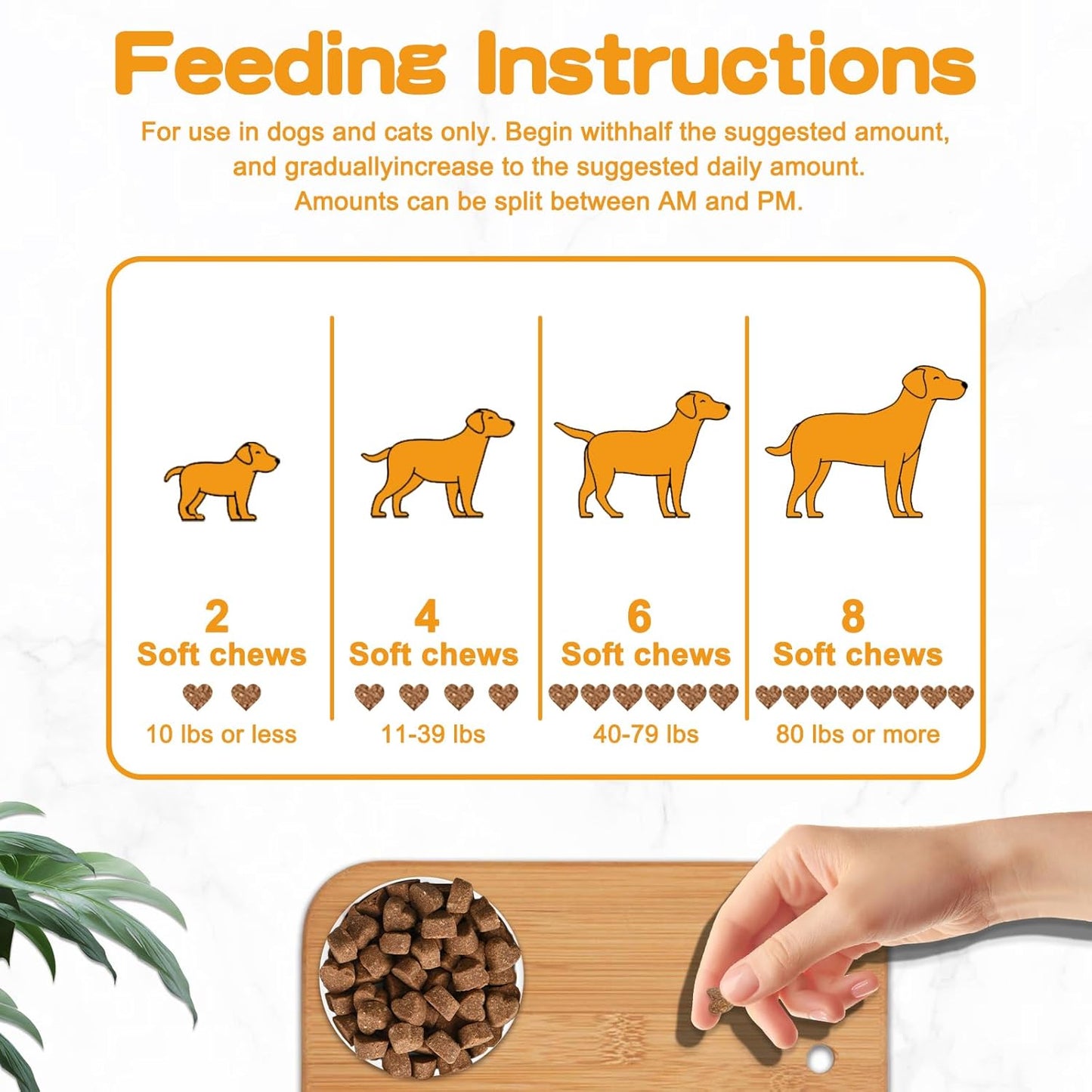 Probiotics for Dogs & Cats, with Prebiotics, Digestive Enzymes,Inulin, Pumpkin for Digestive, Gut, Skin & lmmune Health, Reduce Diarrhea & Gas, Small and Large Dog & Cats, 120 Chews