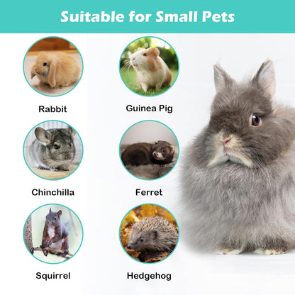 Automatic Rabbit Feeders for Cages,35 oz Hanging Rabbits Food Dispenser Guinea Pig Auto Gravity Feeder for Bunny Chinchilla Ferret Squirrel Hedgehog(Green)