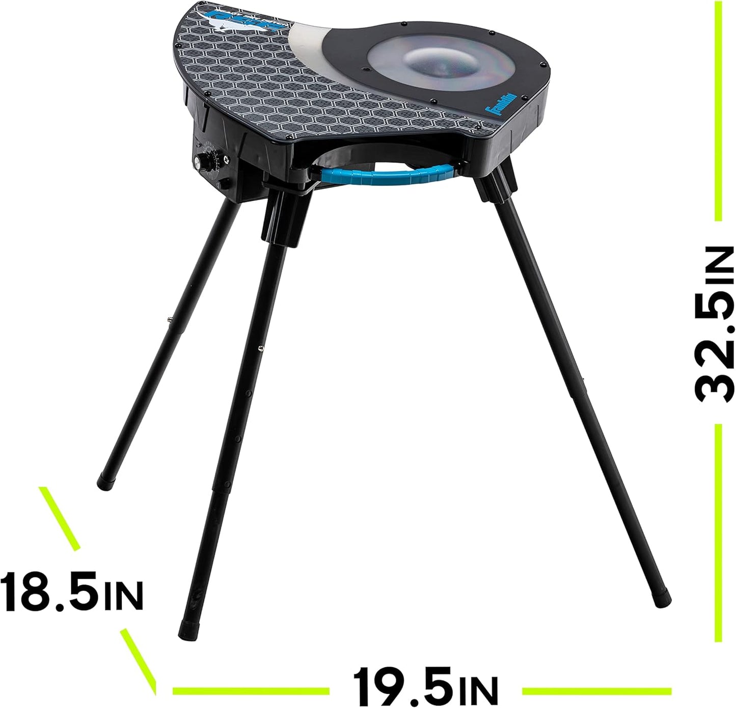 Franklin Pet Supply Co. Automatic Disc Launcher for Dogs - Ready Set Fetch Automatic Disc Tosser Dog Toy for Fetch - Portable Thrower Toy - Battery Powered
