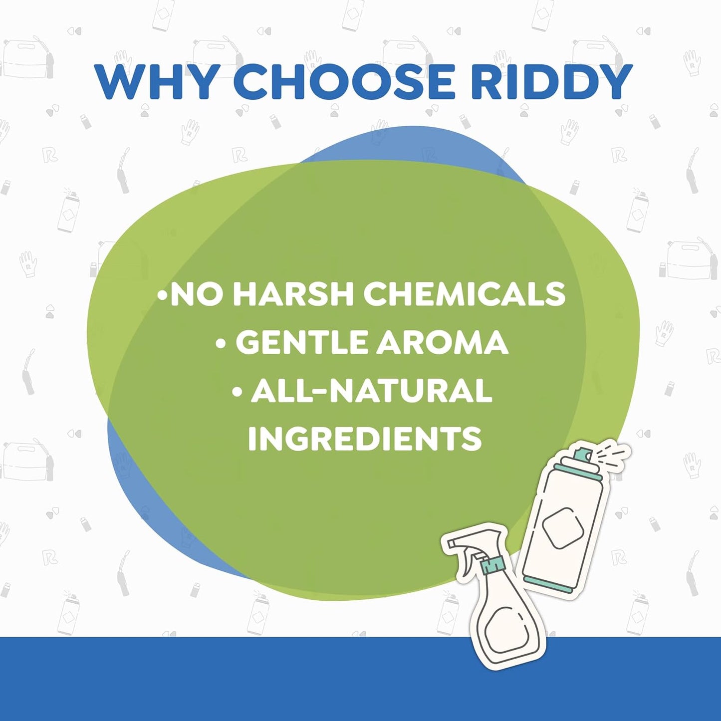 Riddy Flea & Tick Natural Spray for Pets with Essential Oils Safe Non-Hazardous Indoor and Outdoor Control, 8 oz