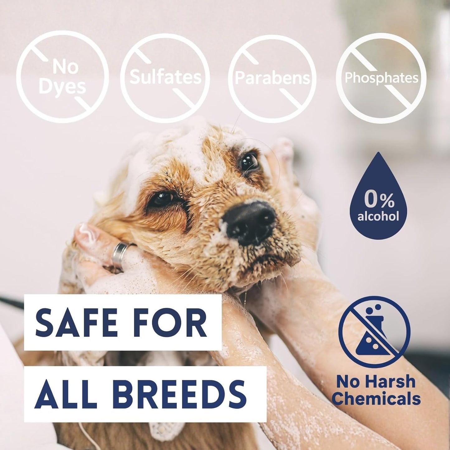 All-in-One Dog Shampoo for Sensitive Skin, Hydrating, Detangling, and Deodorizing Care. All-Natural Ingredients Soothe Itchy Skin. No Parabens Or Harsh Chemicals. Refreshing Scent. Made in USA 16 oz.