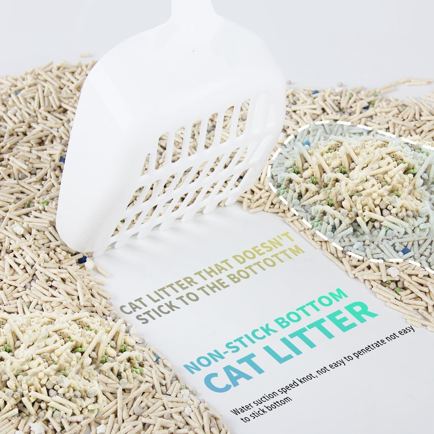 All For Paws Tofu Cat Litter, Low Tracking 2mm Small Particles, 55N Hardness, 24/7 Odor Lock 5-in-1 Deodorizing Blend, Fast Strong Clumping, Natural Plant Fiber, Safe for Cats, 12.3LBS(2 Pack)