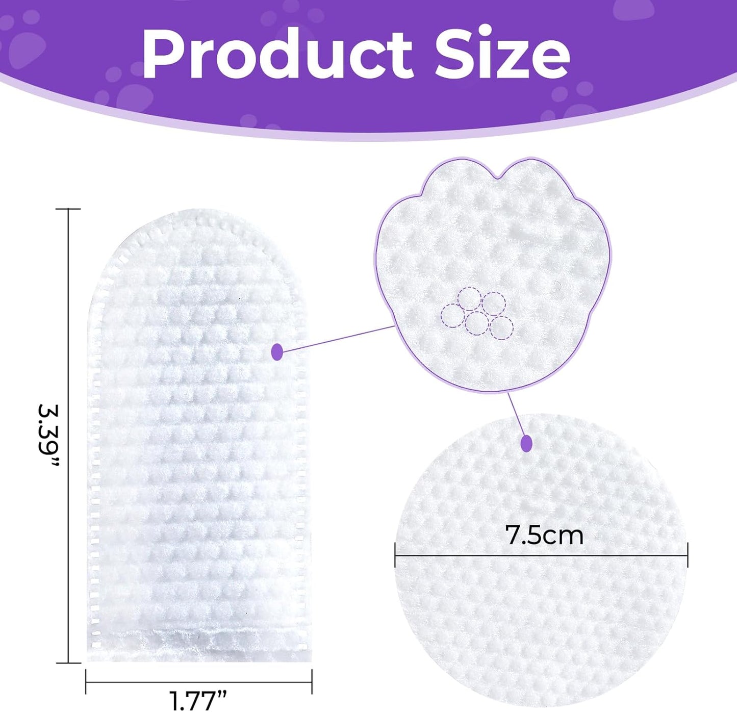 MeCids Pet Cleaning Wipe and Dogs Teeth Cleaning Finger Wipes Set 180PCS, Gentle Pet Wipes for Dogs & Cats Eyes, Ear, Paws, Butt, Face