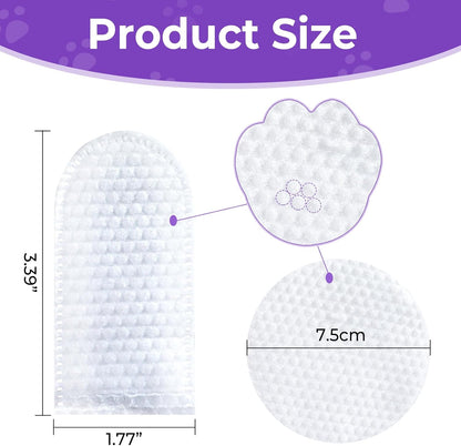 MeCids Pet Cleaning Wipe and Dogs Teeth Cleaning Finger Wipes Set 180PCS, Gentle Pet Wipes for Dogs & Cats Eyes, Ear, Paws, Butt, Face