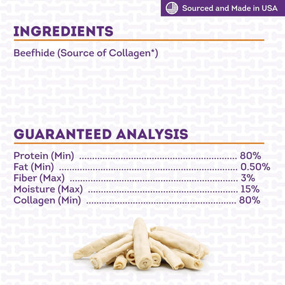 USA Collagen Chip Rolls Assorted Dog Chew Treats - Natural Flavor, 10oz/2 Pack