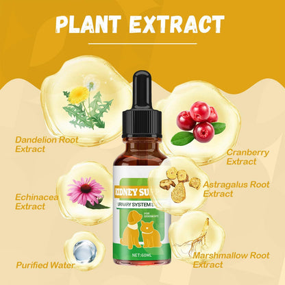 Dog Multivitamin, Dog Multivitamin Liquid Drops Supplements, Dog Vitamins for Support Skin & Coat, Heart Health, Bones, Joint, Immune System Support, 60ml