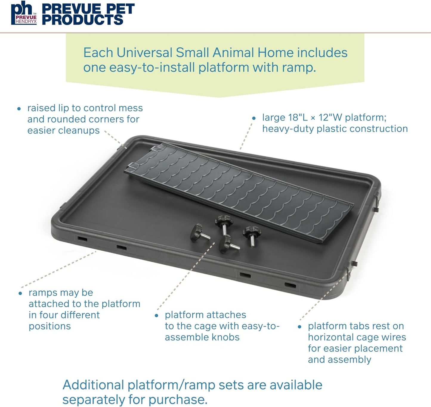 Prevue Pet Products 528 Universal Small Animal Home, Dark Gray