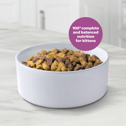 9Lives Kitten Essentials Chicken & Ocean Fish Dry Cat Food, 2.5lb Bag, Pack of 4