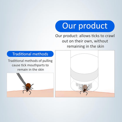 Tick Removal Tool Pen Premium Auto Tick Remover Tool for Dogs Real Pain Free Tick Removal Tool for Humans One Click to Remove Tick Intact Brush Let It Come Out on Its Own
