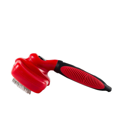 Franklin Sports Pet Supply Co. - SHED-MASTER- Dog Grooming Brush - Short Hair- De-shedding- For All Size Dogs- Reduce Shedding - self-cleaning