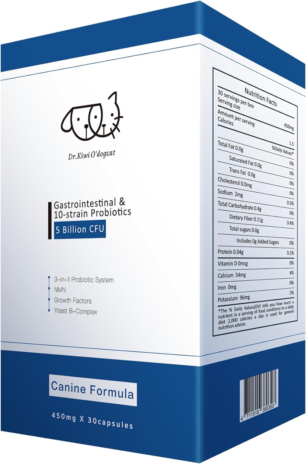 Dr. Kiwi O'dogcat Probiotics for Dogs | Support Gut Health, Diarrhea, Digestive Health & Seasonal Allergies