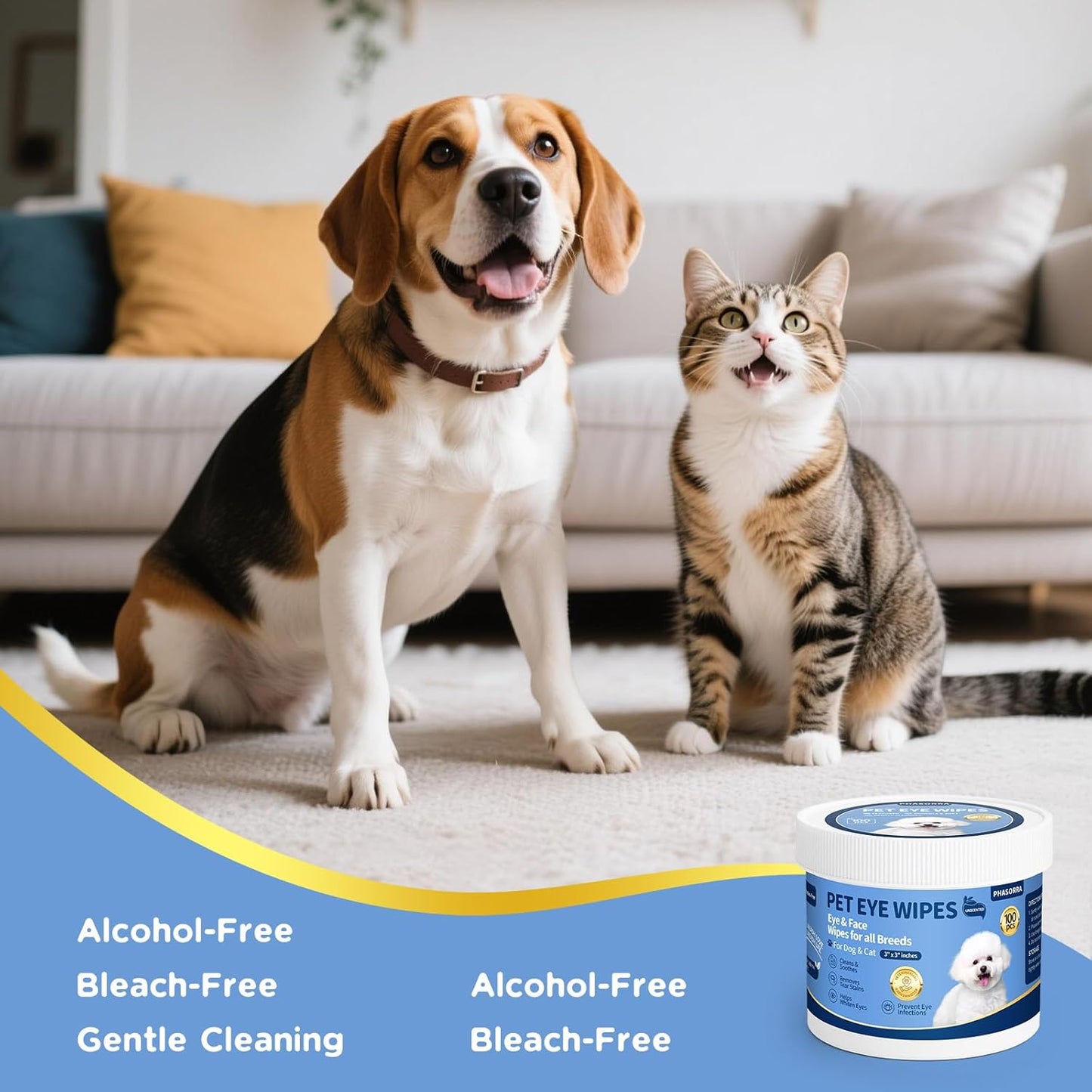 Dog Eye Wipes & Dog Eye Drops