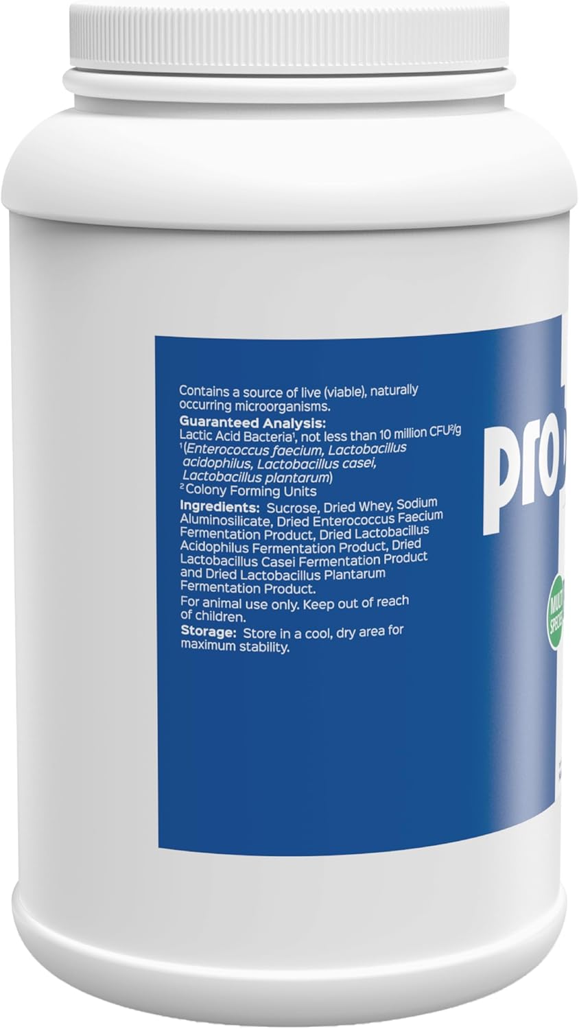 Probios Digestive Support Probiotic for All Species, Probiotics for Gut Health, Dispersible Powder, 5 lbs (Pack of 2)