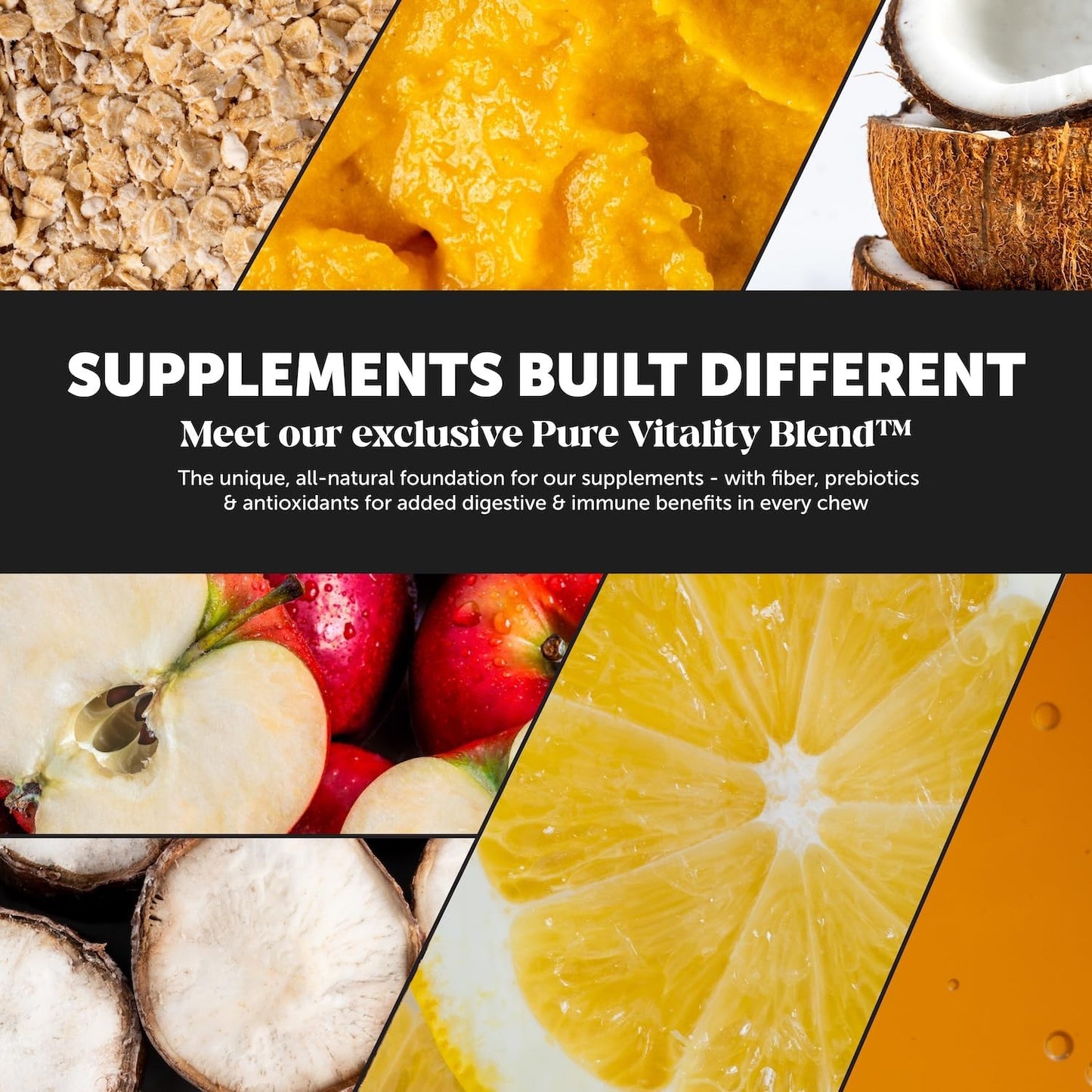 Dog Multivitamin Max Strength + Dental Powder for Teeth Cleaning & Plaque Removal, 15 in 1 Health Supplement for Skin, Coat, and Immune Support