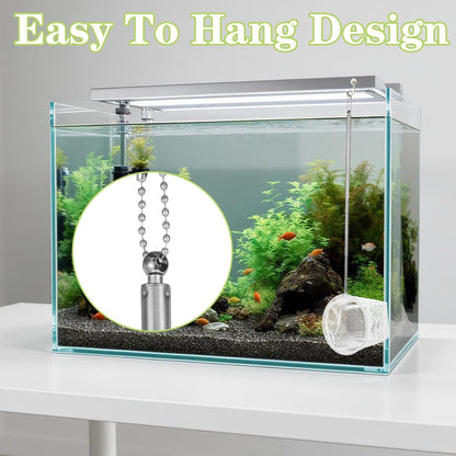 2 Pcs Extendable Aquarium Net Small Fish Net for Fish Tank Fishing Tank Nets Small with 5-16 Inch Stainless Steel Long Handle, Fine Mesh for Fishes Shrimp Pond Creek, 3In 4In