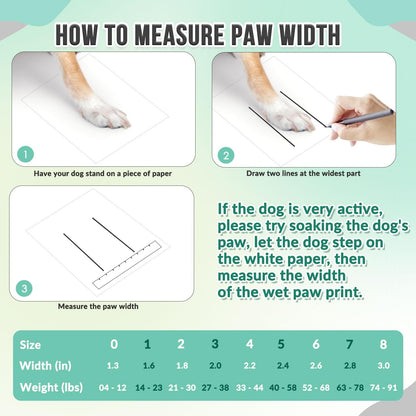 SlowTon Dog Shoes for Large Small Medium Dogs - Breathable Dog Boots for Summer Hot Pavement, Paw Protector for Outdoor Walking Winter Snow, Anti-Slip Rubber Dog Booties for Hardwood Floor (Green, 6)