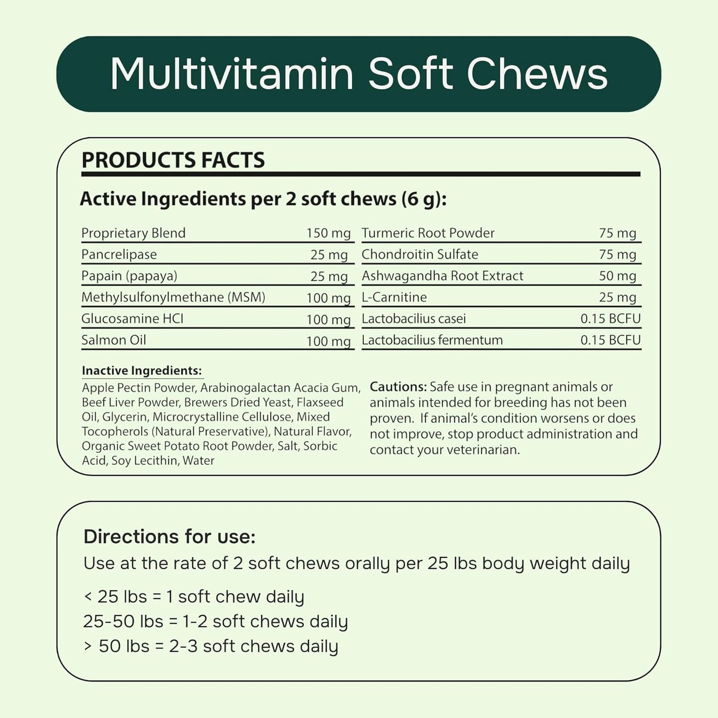 PetMeds Multivitamin Supplement for Dogs - Daily Vitamin with Kelp, Spirulina, Ashwagandha, Glucosamine & Probiotics for Immune, Joint, Skin & Gut Health - Beef & Sweet Potato Flavor - 60 Soft Chews