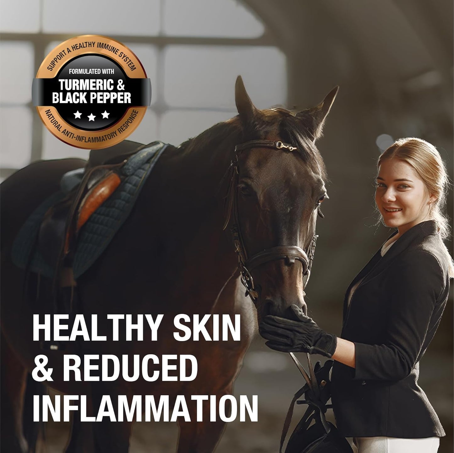 New! APOLO'S 100% Natural Horse Supplement for Daily Feeding – Joint Support, Coat Shine & Strength | Flaxseed, Quinoa, Chia | Turmeric and Black Pepper | 10 LB Bag