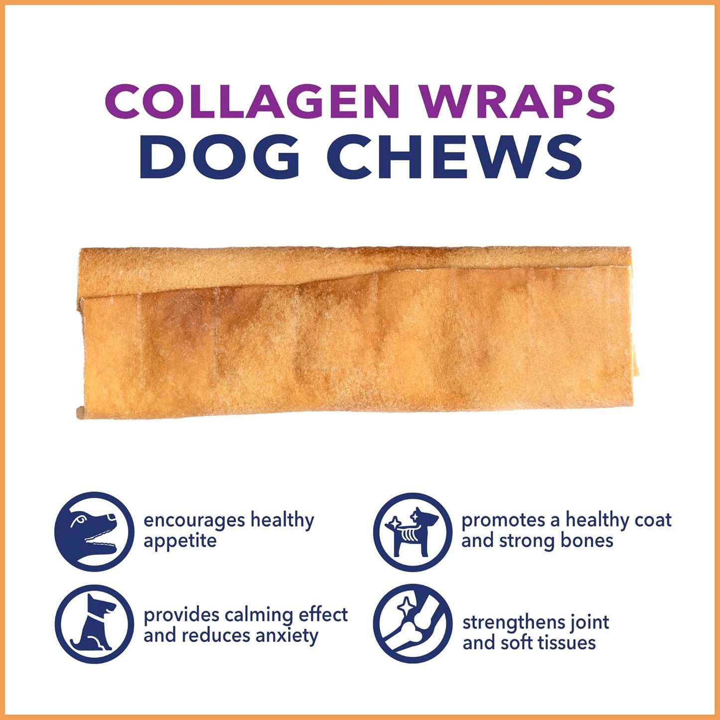 Pet Factory CareChewz Collagen 6-7" Small Wraps Dog Chew Treats - Chicken Flavor, 12 Count/1 Pack