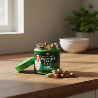 Dog Multivitamin – 90 Soft Chews for Hip & Joint, Skin & Coat, Digestion, Immunity – Glucosamine, Probiotics & Omegas – All Ages & Breeds – Chicken Flavor