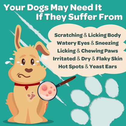 Dog Allergy Relief with Probiotics for Dogs