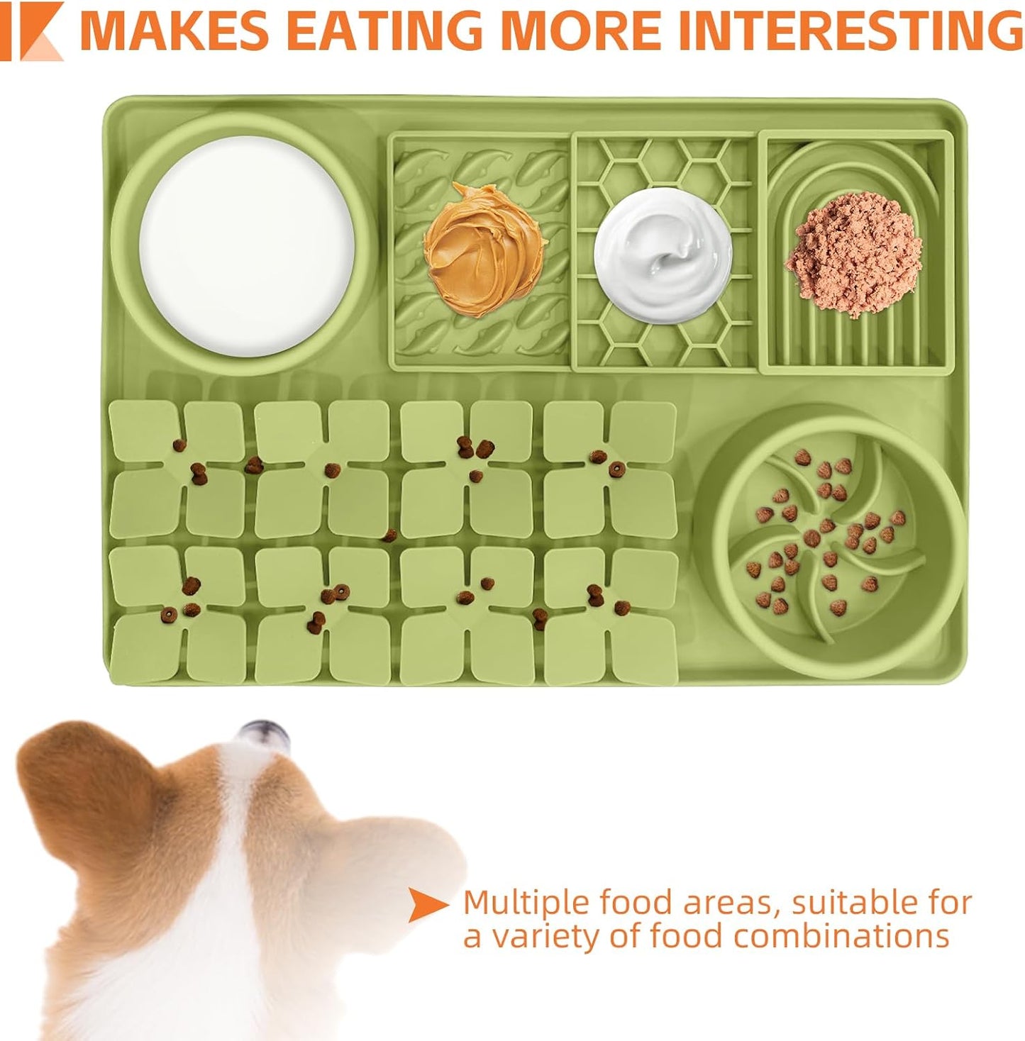 SmartTail Lick Mat for Dogs and Pet Hair Removal Glove