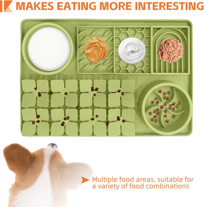 SmartTail Lick Mat for Dogs and Pet Hair Removal Glove