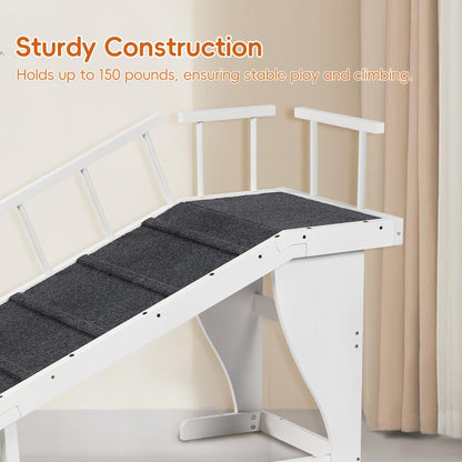 Dog Ramp for Bed with Safety Removable Rail Dog Steps for Bed Large Dog Widened and Lengthened Pet Ramp to Get on Bed