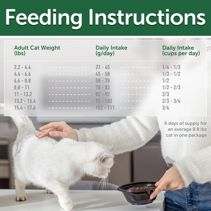 Nature's Protection Dry Cat Food - Grain Free, High Protein Cat Food Dry Kibble for Indoor Adult Cats with Red Fur - Sensitive Stomach, No Tear Stains & Hairball (Superior Care - Herring, 14.11 oz)