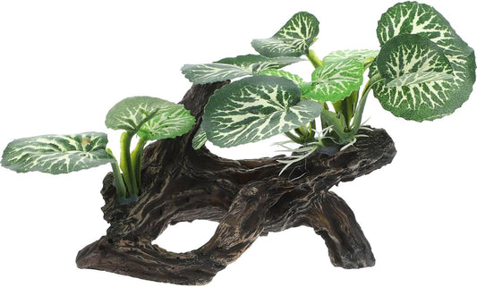 Reptile Terrarium Plant Artificial Plant Ornament Décor for Lizard Box and Fish Tank Habitat Decoration