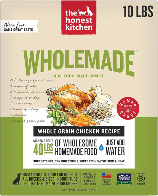 The Honest Kitchen Wholemade™ Dehydrated Whole Grain Chicken Dog Food, 10 lb Box