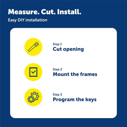 PetSafe Electronic Pet Door - Rust-Proof Programmable Smart Collar-Activated Dog or Cat Entry - Easy Installation & Space-Saving Design - Small - Fits Pets Up to 15 lb