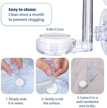 1 Inch Small Fish Tank Air Bubble Stone Aquarium Air Stone Disc High Dissolved Bubbler Airstone for Fish Tank Small Bucket(No Pumps and Tube)