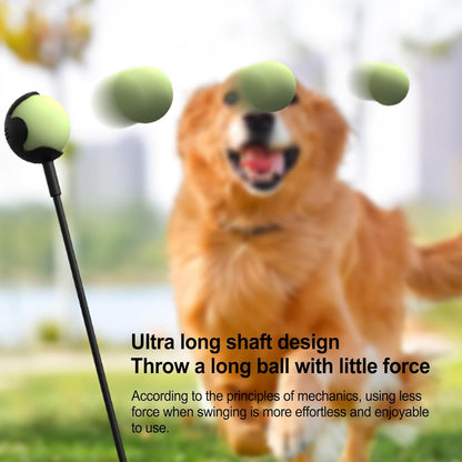 Dog Ball Thrower – Retractable Interactive, Durablee Non-Slip Handle, Lightweight Portable Design, Engaging Play Tool | Fun Fetch Accessory, Easy Distance Control, Outdoor Training Uses