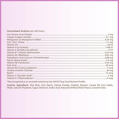 Healthy Breeds Pit Bull Multivitamin for Dogs - Vet Recommended Daily Supplement - Bacon Flavored - 60 Soft Chews