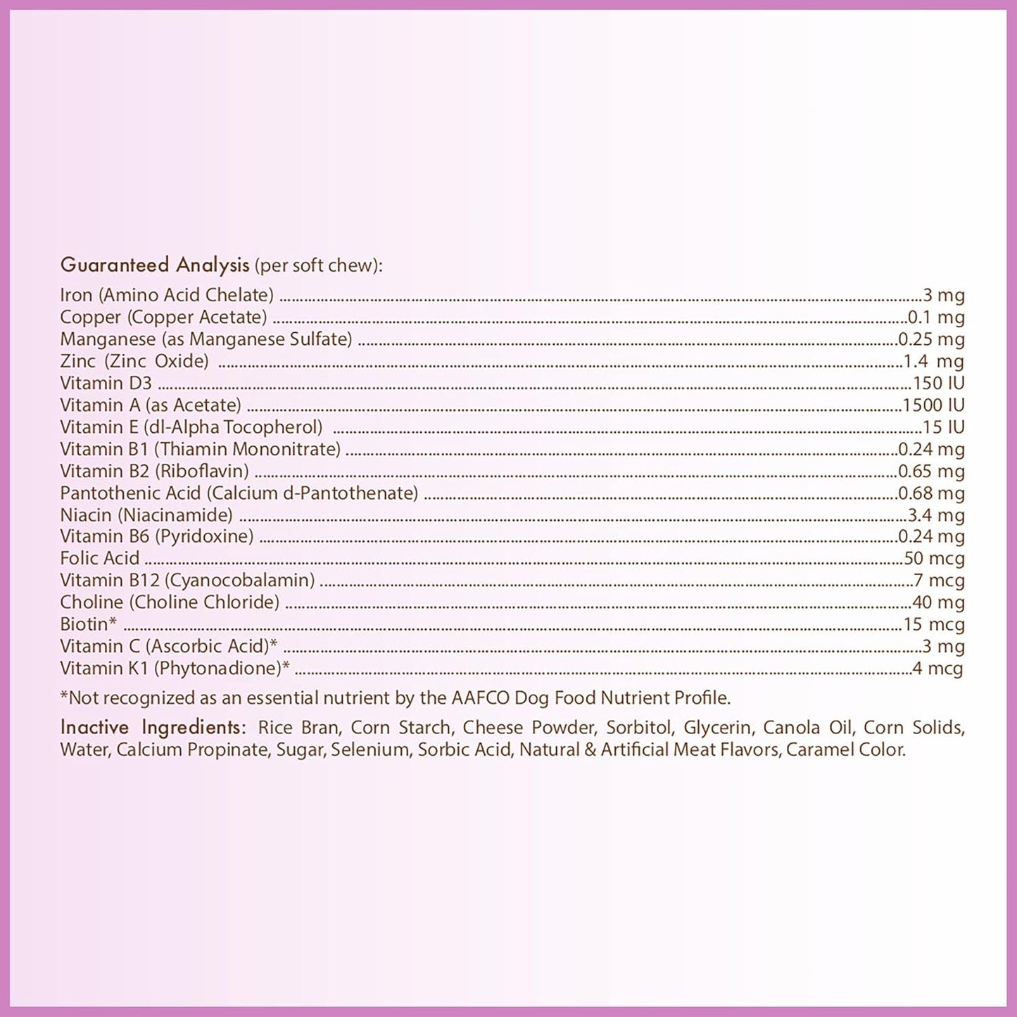 Healthy Breeds Pit Bull Multivitamin for Dogs - Vet Recommended Daily Supplement - Bacon Flavored - 60 Soft Chews