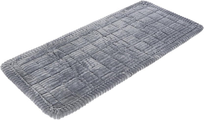 Backseat Dog Blanket for Car, Non-Slip Dog Bed Car Seat Protector, Soft & Cozy Dogs Blanket, Gray Machine Washable Travel Pet Mat for Cars, 24.4 x 53.9 in