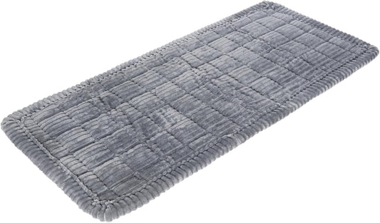 Backseat Dog Blanket for Car, Non-Slip Dog Bed Car Seat Protector, Soft & Cozy Dogs Blanket, Gray Machine Washable Travel Pet Mat for Cars, 24.4 x 53.9 in