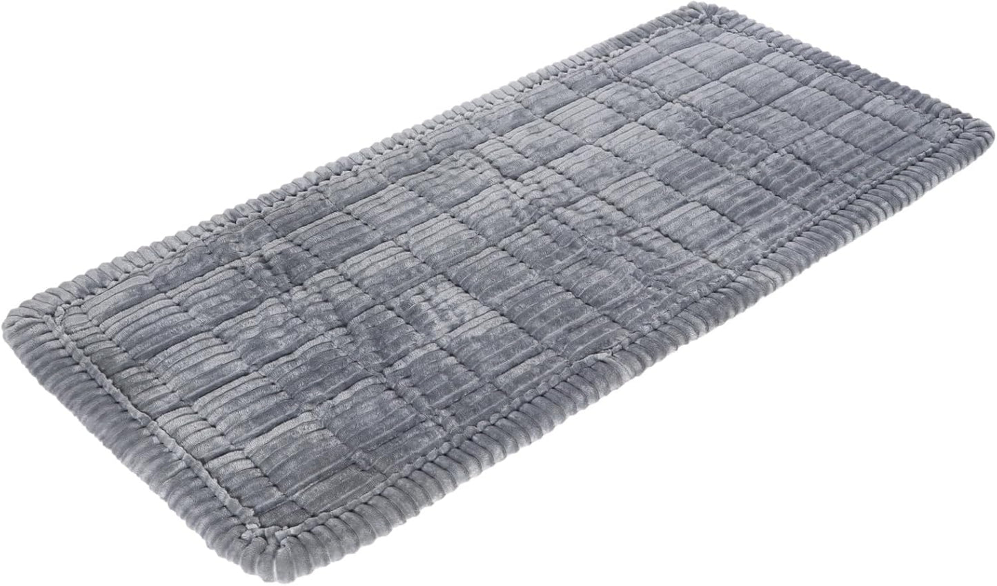 Backseat Dog Blanket for Car, Non-Slip Dog Bed Car Seat Protector, Soft & Cozy Dogs Blanket, Gray Machine Washable Travel Pet Mat for Cars, 24.4 x 53.9 in