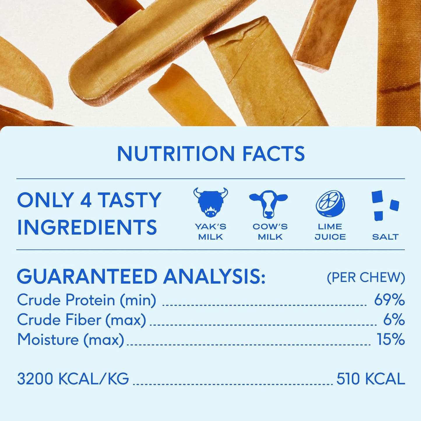 Native Pet Omega Oil for Dogs - Dog Fish Oil Supplements - 8 Oz & 3 XL Yak Chews for Dogs | Pasture-Raised and Organic Yak Cheese Himalayan Churpi Chews