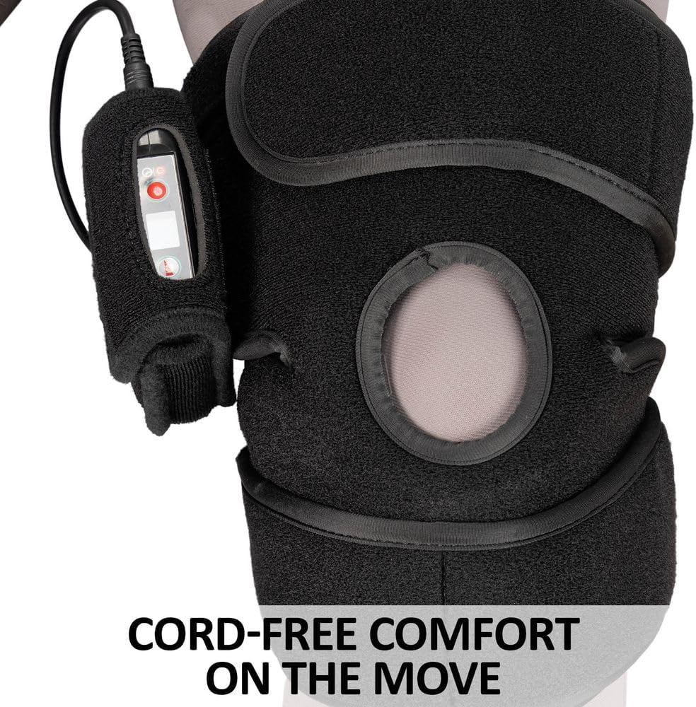 Schneiders EquiCare LED Red Light Human Knee Wrap for Horses | 660nm Red & 850nm Near-Infrared Light | Cordless Comfort Wrap for Everyday Knee Use