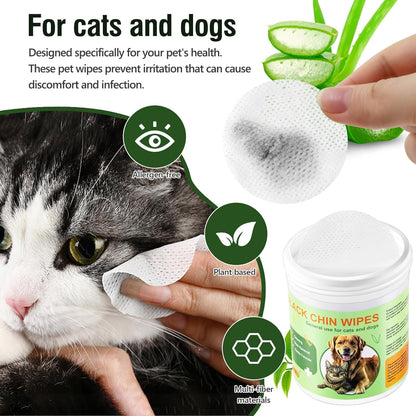 Pet Wipes for Dogs & Cats, Dog Grooming Wipes for Eyes, Paws, Ears,Chin, Unscented Soft pet Wipes 200PCS