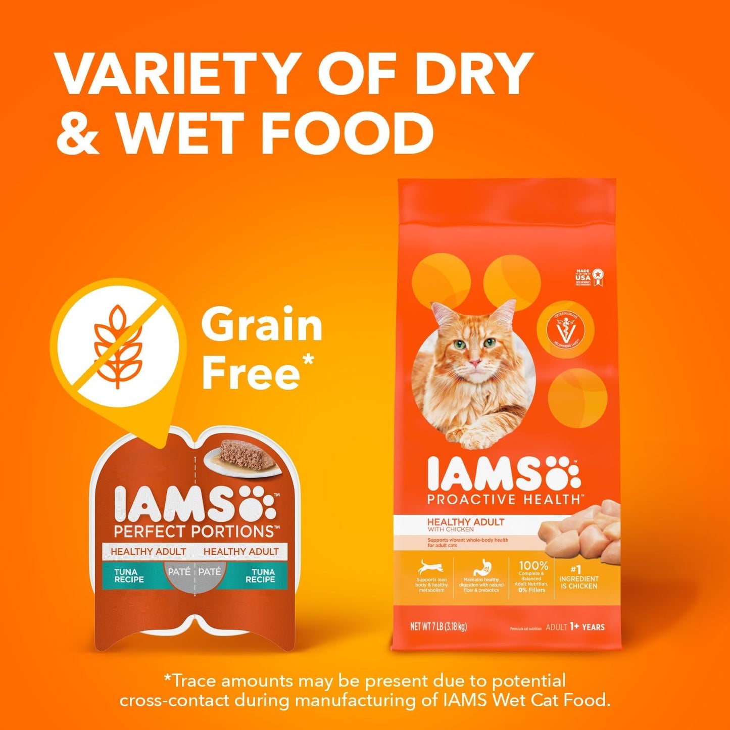 IAMS Perfect Portions Healthy Adult Wet Cat Food Pate, Chicken and Tuna Recipe Variety Pack, Easy Peel Twin-Pack Trays (12 Count, 24 Servings) (Pack of 2)
