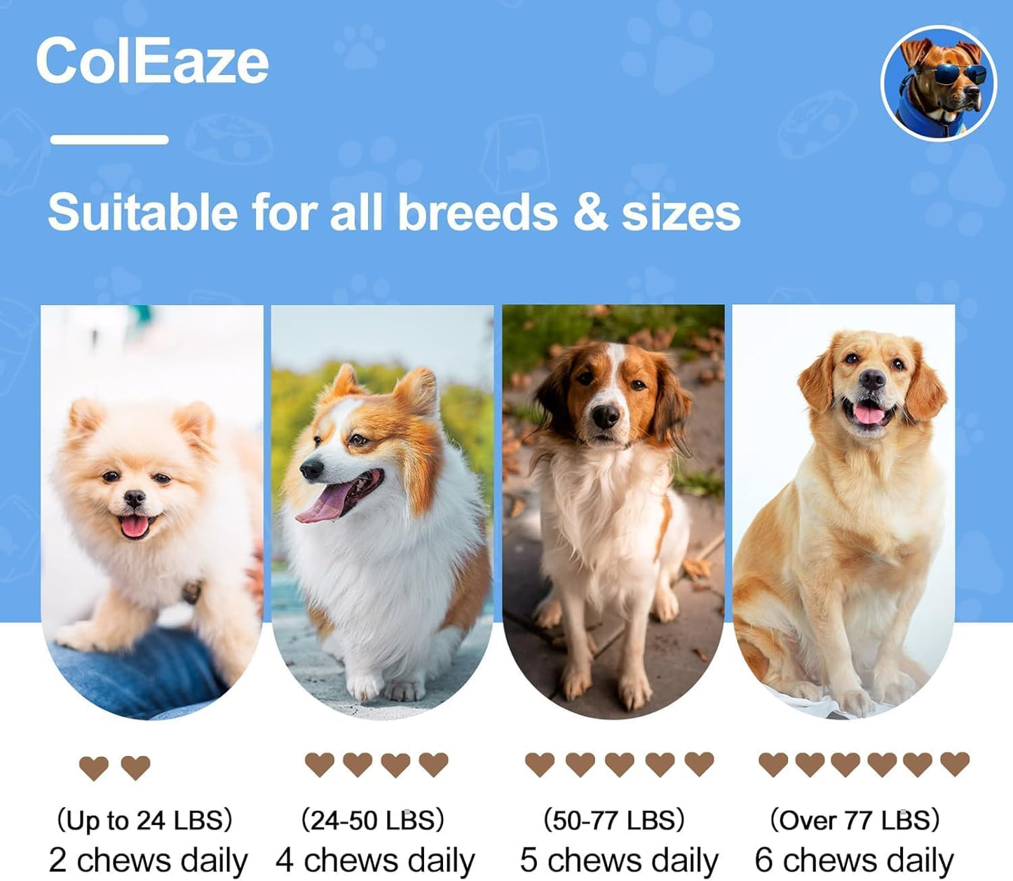 Probiotics for Dogs Chews - Dog Probiotics with Digestive Enzymes - Gut Health Support, Yeast Balance & Gas Relief, Lamb Flavor(150 Count)